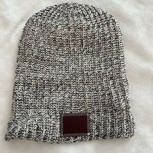 Love Your Melon Black and White Knit Hat